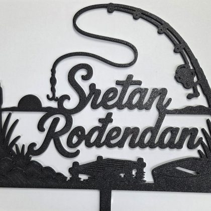 3D Topper za tortu "Sretan rođendan"