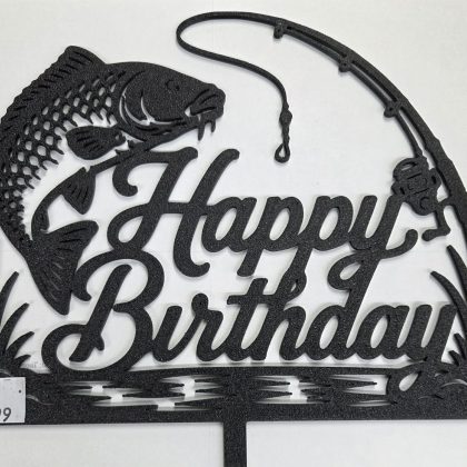 3D Topper za tortu "Happy birthday"