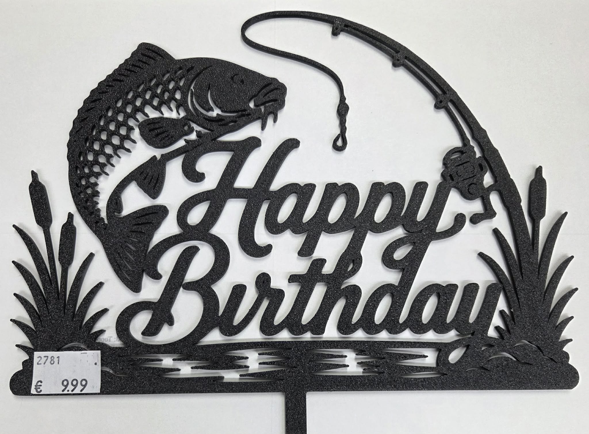 3D Topper za tortu "Happy birthday"