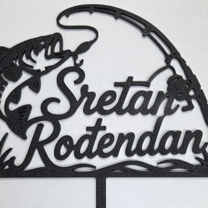3D Topper za tortu "Sretan rođendan"